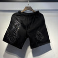 Amiri Black Logo Denim Shorts