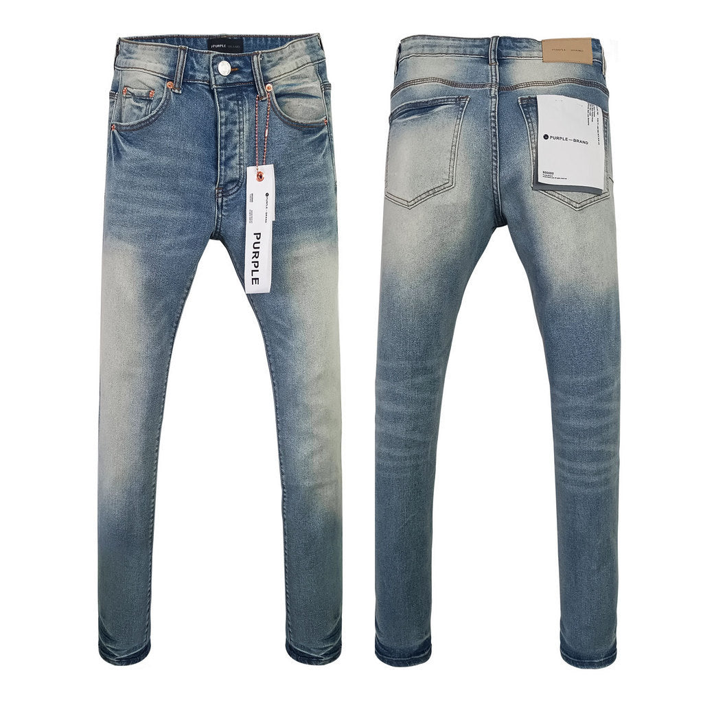 Purple Brand Medium Wash Faded Skinny Jeans