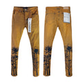 Purple Brand Tan Palm Graphic Skinny Jeans
