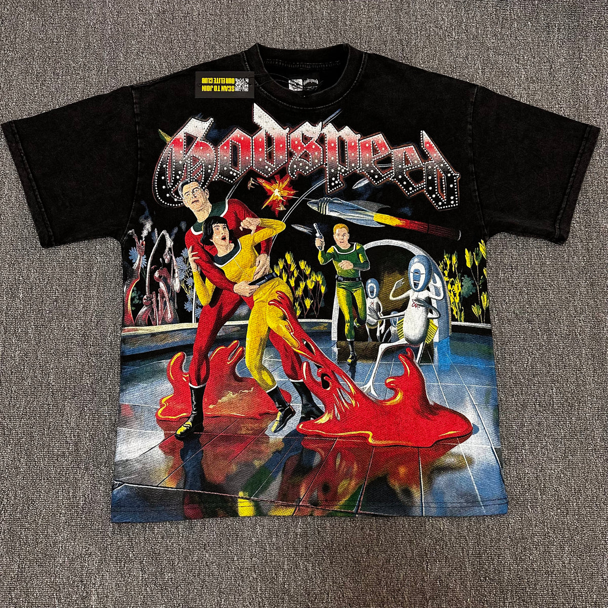 Godspeed Space Crew Graphic Tee - Black