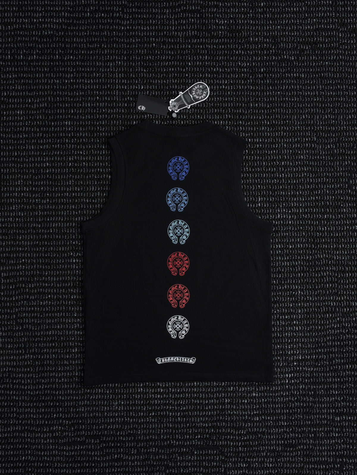 Chrome Hearts Black Multicolor Cross Tank Top