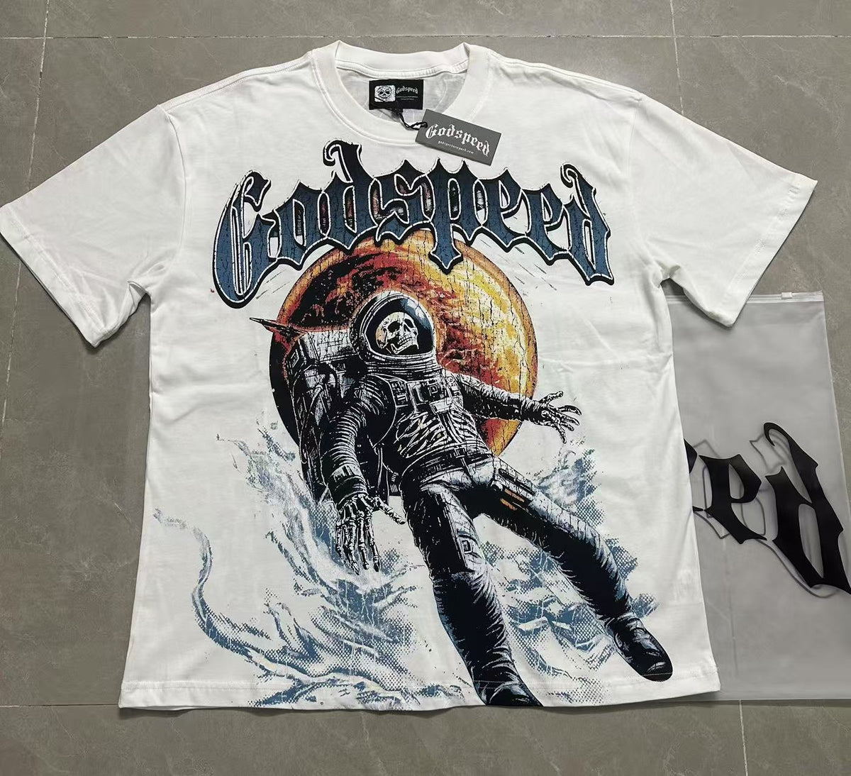 Godspeed Astronaut Graphic Tee - White