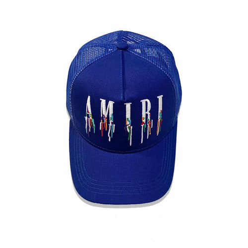 Amiri Blue Logo Trucker Hat