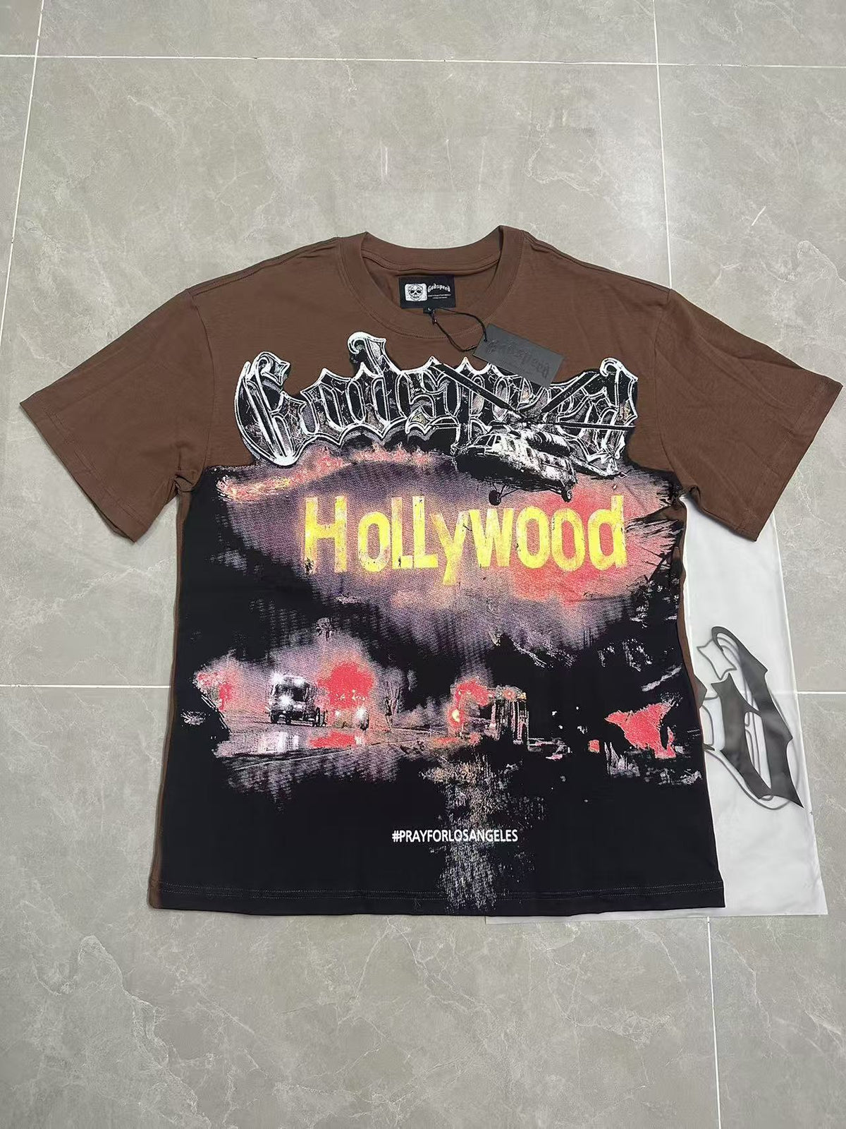 Godspeed Hollywood Graphic Tee - Brown