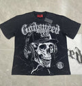 Godspeed Skull Headphones Graphic Tee - Black