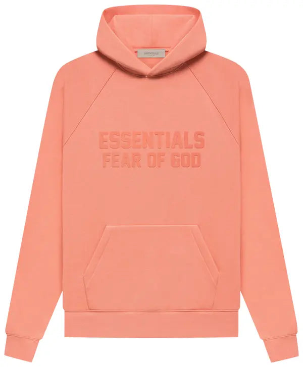 Fear of God Essentials Logo Hoodie - Coral