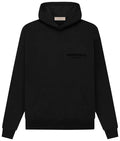 Fear of God Essentials Logo Hoodie - Black Tonal