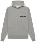 Fear of God Essentials Logo Hoodie - Heather Gray with Black Logo