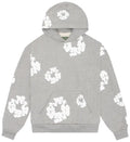Denim Tears Cotton Wreath Hoodie - Heather Gray and White