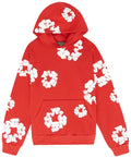 Denim Tears Cotton Wreath Hoodie - Red and White