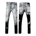 Purple Brand Black and White Gradient Jeans