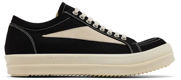 Rick Owens DRKSHDW Vintage Low Sneakers Black and Milk