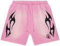 Hellstar Flame Shorts Pink