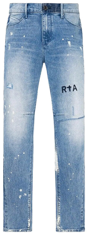 RTA Light Blue Paint Splatter Jeans