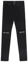 RTA Black RIP White Jeans