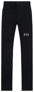 RTA Black Logo Jeans