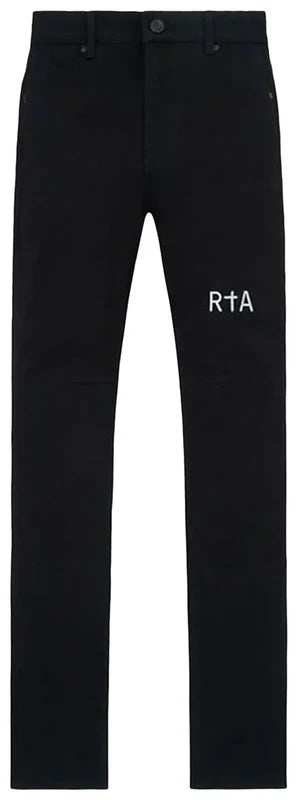 RTA Black Logo Jeans