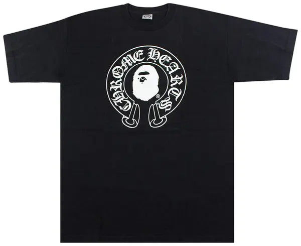 BAPE x Chrome Hearts Circle Logo T-Shirt - Black