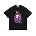 BAPE Purple Camo Baby Milo Sleeping T-Shirt - Black
