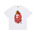 BAPE Red Camo Baby Milo Sleeping T-Shirt - White