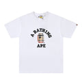 BAPE Check College T-Shirt White