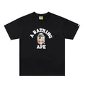 BAPE Check College T-Shirt - Black