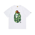 BAPE Green Camo Baby Milo Sleeping T-Shirt - White