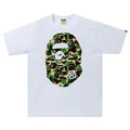 BAPE Green Camo Ape Head T-Shirt - White
