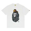 BAPE Blue Camo Ape Head T-Shirt - White