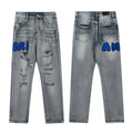 Amiri Black Logo Patch Jeans