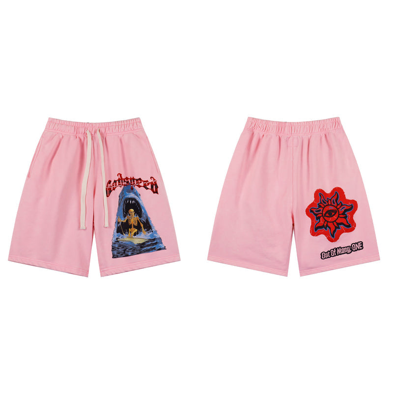 Godspeed Out of Many Graphic Shorts - Pink