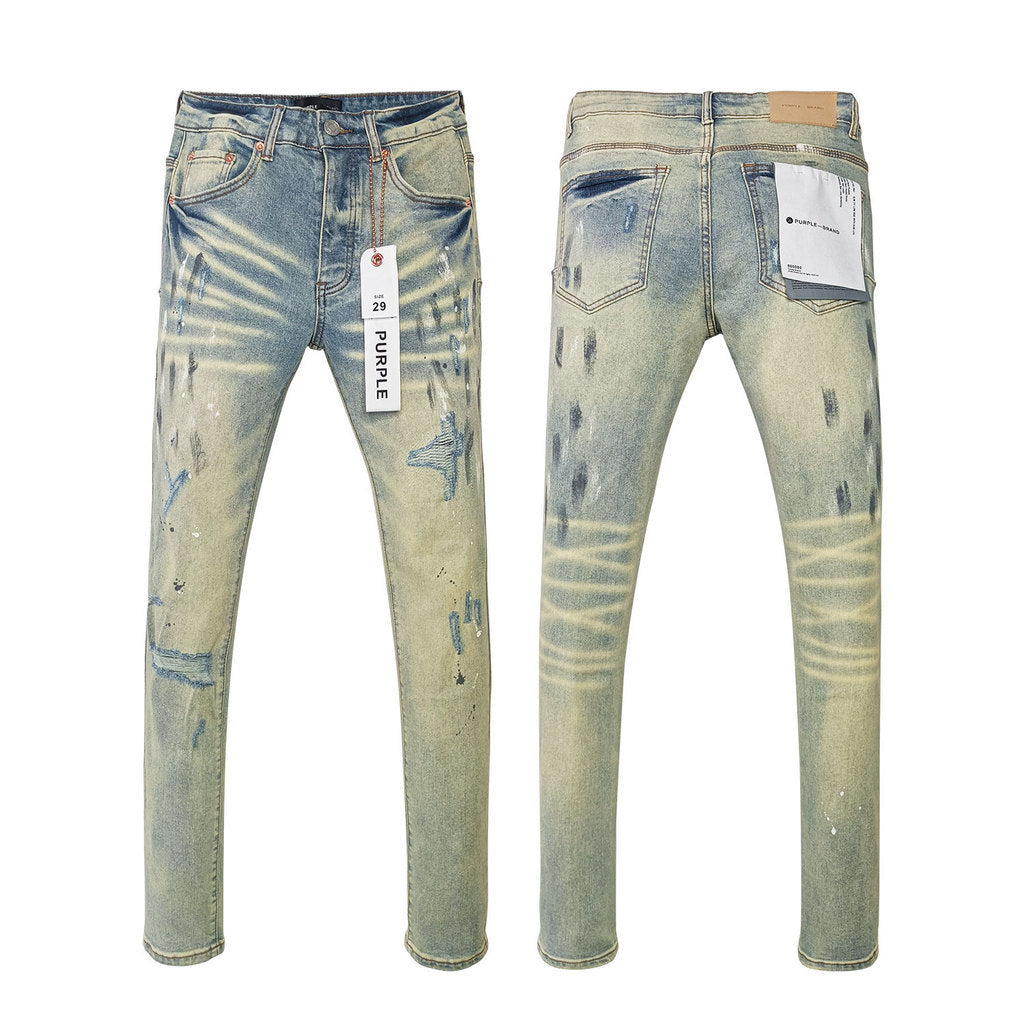Purple Brand Vintage Light Wash Whisker Jeans
