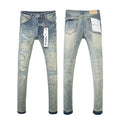 Purple Brand Light Wash Vintage Distressed Jeans