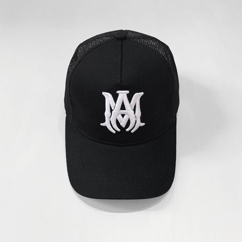 Amiri Black Logo Trucker Hat