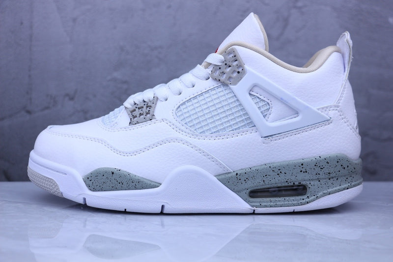 Air Jordan 4 Retro White, Gray and Green