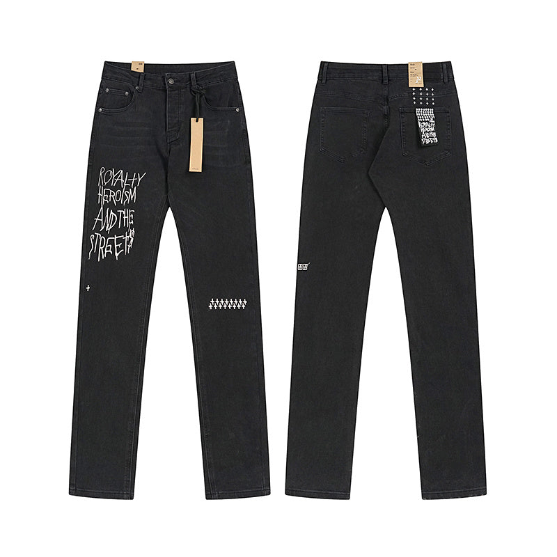 Ksubi Black Slogan Graphic Jeans