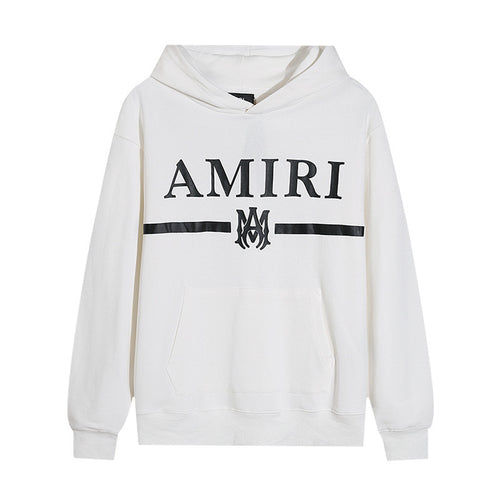 Amiri White Logo Pullover Hoodie