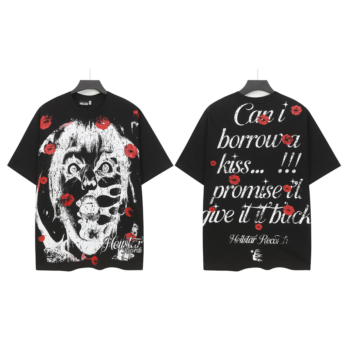 Hellstar Charcoal Red Drip Logo T-Shirt