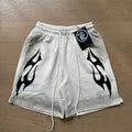 Hellstar Flame Shorts White