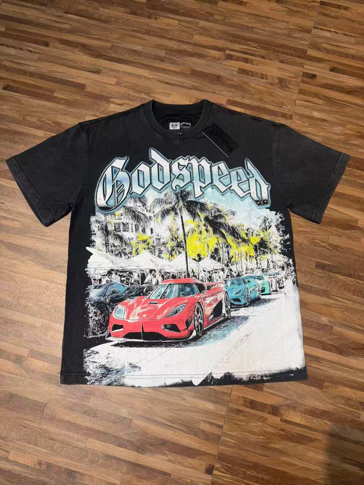 Godspeed Exotic Car Graphic Tee - Black