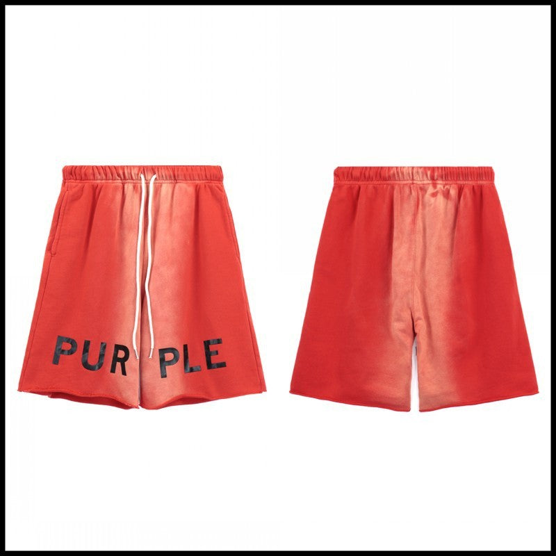 Purple Brand Coral Wordmark Shorts