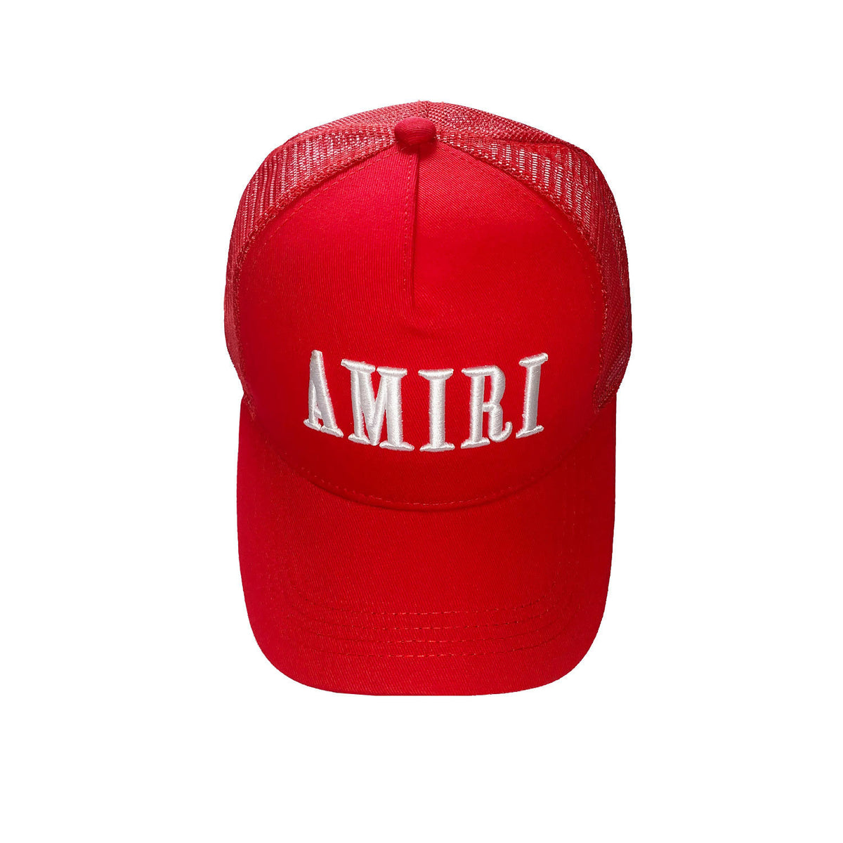Amiri Red Logo Trucker Hat