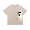 BAPE Check Ape Head T-Shirt Beige
