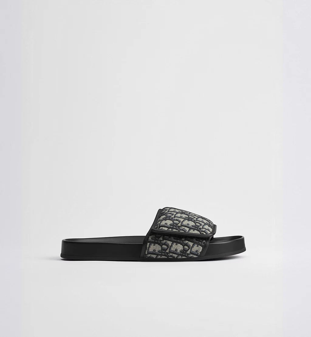 Dior Aqua Sandal Black Dior Oblique