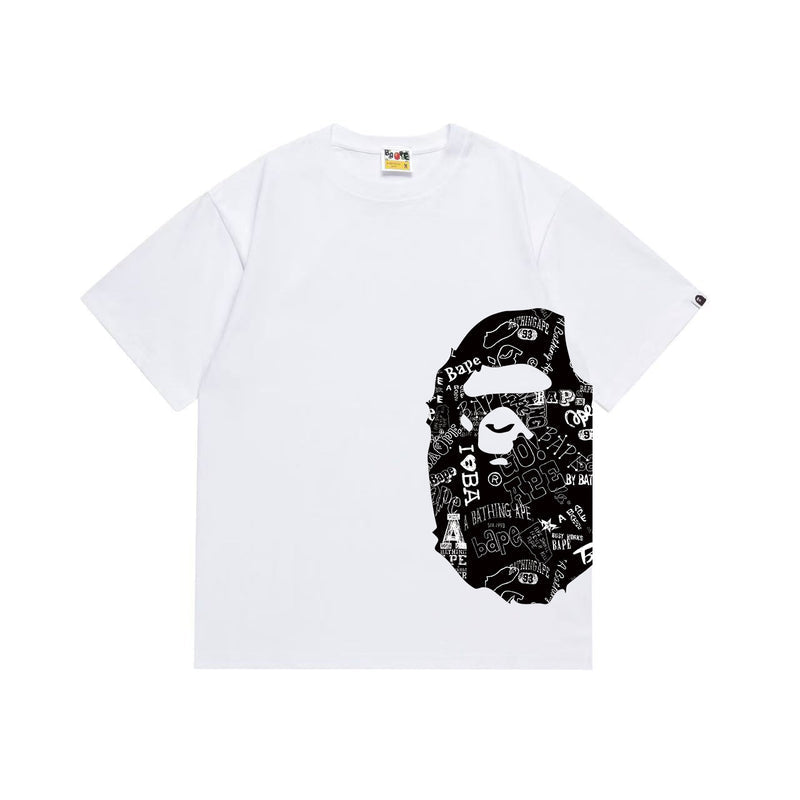 BAPE Black Collage Ape Head T-Shirt - White