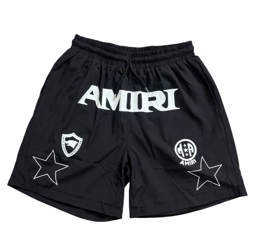 Amiri Black Athletic Logo Shorts