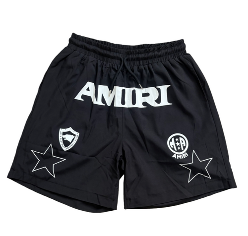 Amiri Black Athletic Logo Shorts