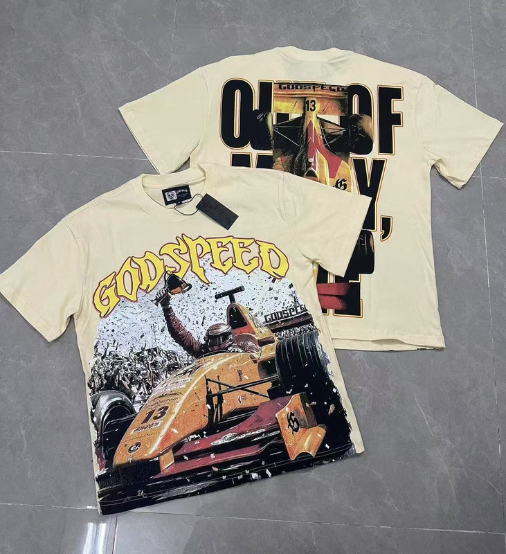 Godspeed Formula Racing Graphic T-Shirt Cream