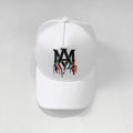 Amiri White Multicolor Monogram Trucker Hat