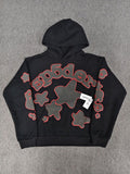 Sp5der Black Brown Star Logo Hoodie